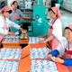 Inside the Pyongyang Cosmetics Factory in 2008.